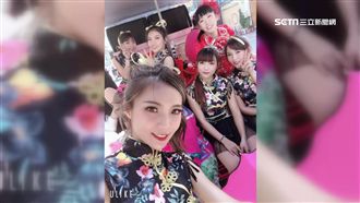廟會嬌點！6姐妹穿火辣旗袍尬舞轎班