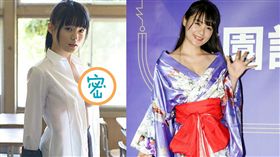 22歲日本女優星名美津紀微露事業線。（圖／記者林士傑攝影）