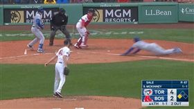 ▲藍鳥古力歐盜本壘。（圖／翻攝自美國職棒官網畫面）