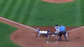 ▲漢米爾頓從二壘跑回本壘。（圖／翻攝自美國職棒官網畫面）