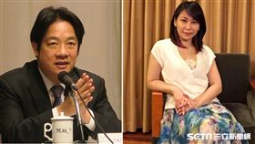 台中市民進黨議員賴佳微、賴清德。 （組圖／資料照、賴佳微臉書）