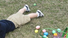 小男孩,玩耍,草地,男童(PIXABAY)