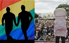 同性戀,汶萊,鞭刑（合成圖／pixabay、翻攝自推特）