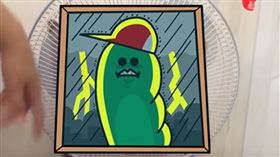 電風扇,OK繃,改造,綠油精。翻攝自Youtube