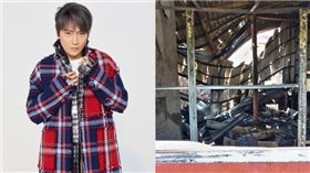 陳志朋家遭到惡意縱火。（圖／微博）