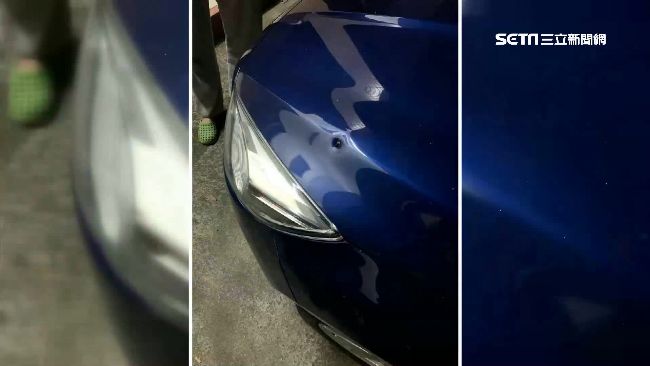 車停家院子　飛來十字弓箭射穿引擎蓋
