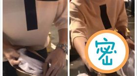 男網友夜市買「物流盲包」，打開竟然是兩件內衣。（圖／翻攝自爆怨公社）