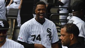 ▲白襪新秀（Eloy Jimenez）敲出大聯盟生涯前2發全壘打，┬率白襪棒打洋基。（圖／美聯社／達志影像）