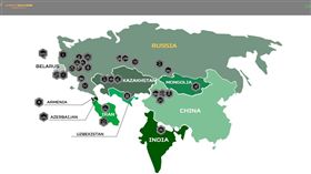 俄羅斯,國際軍事比賽,地圖,中國,台獨（圖／翻攝自國際軍事比賽網站）