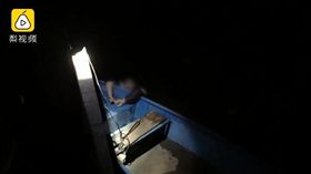 大陸,遼寧,胖子,消防員,救難,墜湖,公園,散步,　圖／翻攝自梨視頻　https://parg.co/3bI