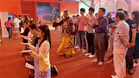 大甲媽祖北巡駐駕南港，祈福法會，平安宴（記者郭奕均攝影）