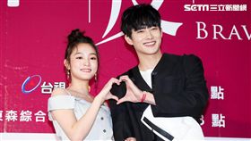 偶像劇《愛情白皮書》粉絲見面會，演員張庭瑚、王淨。（記者林士傑/攝影）