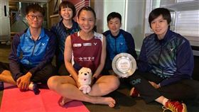 ▲戴資穎（中）臉書感謝團隊支援。（圖／翻攝自戴資穎臉書） 