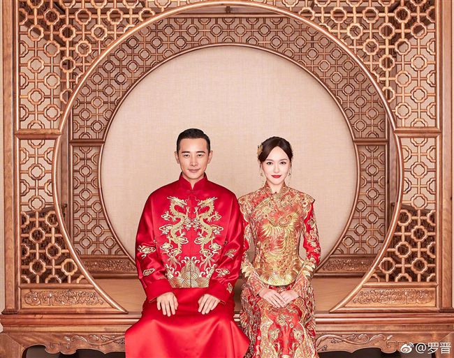 羅晉與唐嫣2018年結婚。（圖／翻攝自微博）