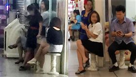 購物中心藏春色！豔女拉客「喝人奶」(圖/中國報)
