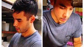 斗六小吃攤出現巴西帥哥服務生。（圖／翻攝自斗六人文社交圈）