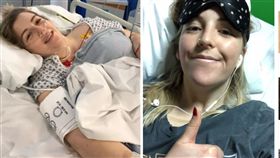 躺床看電視「喀！」一聲脖子斷了，23歲女歪脖太久動脈破裂。（圖／翻攝自太陽報）