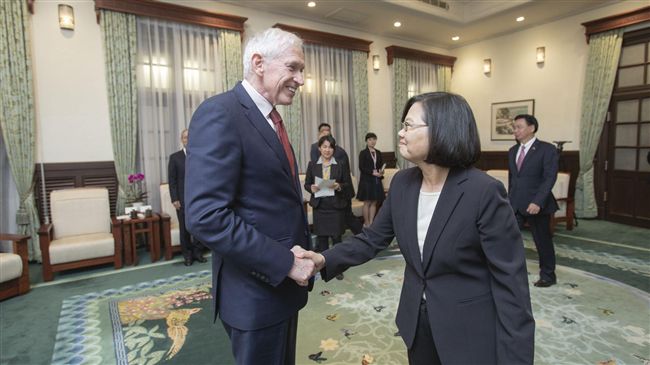 接見莫健　蔡感謝美國常態化對台軍售