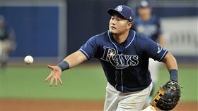 ▲坦帕灣光芒韓國選手崔志萬一壘守備評價不錯。（圖／美聯社／達志影像）