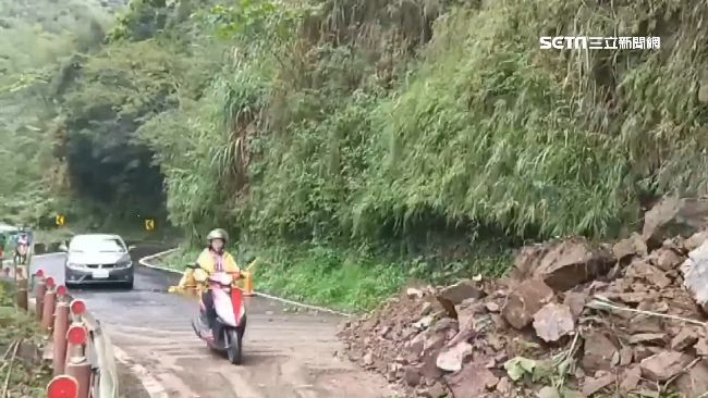 新竹五峰南清公路又坍！僅單向通行