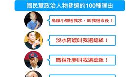 國民黨,政治人員,參選,理由,媽祖,淡水阿嬤,高鐵小姐,沃草 Watchout　圖／翻攝自臉書沃草 Watchout