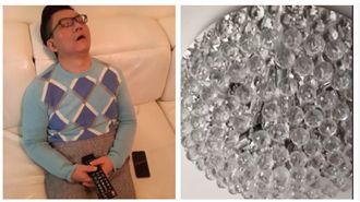 驚！住頂樓狂震…童仲彥水晶燈碎滿地