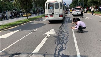 台北驚傳松仁路震裂　實為假消息！