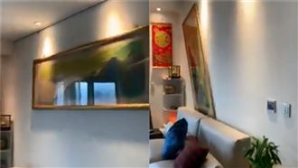 地震晃到爆！21樓掛畫「左右狂搖」