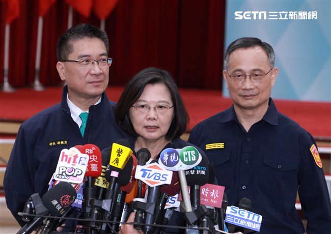 蔡英文總統18日出席「全國新式警便服換裝典禮」。（記者邱榮吉/攝影）