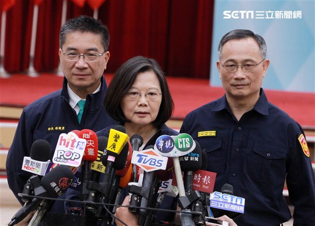 蔡英文總統18日出席「全國新式警便服換裝典禮」。（記者邱榮吉/攝影）