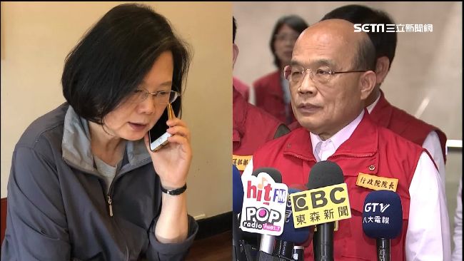 蘇貞昌勤查災情　府院「合作抗震」