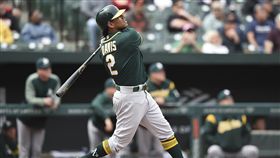 ▲運動家和戴維斯（Khris Davis）簽下2年3350萬美金延長合約。（圖／美聯社／達志影像）