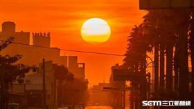 懸日,氣象局,台北,台中市,懸日,／甲安埔社區大學攝影班許崇良老師提供