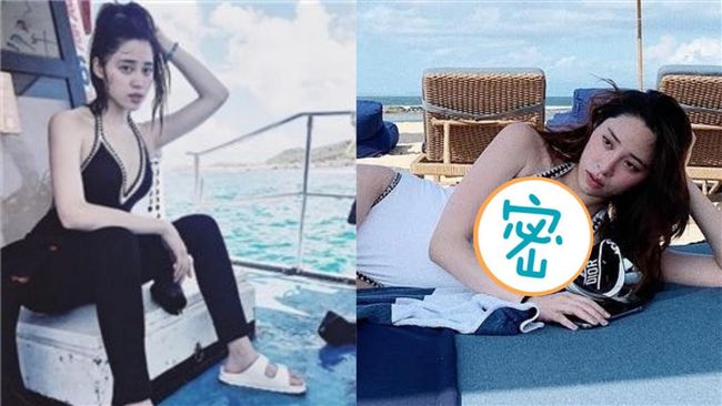 穿比基尼側躺！歐陽妮妮彈出碗公奶❤
