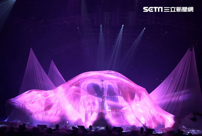 許茹芸「綻放的綻放的綻放」巡迴演唱台北小巨蛋開唱。（記者邱榮吉/攝影）