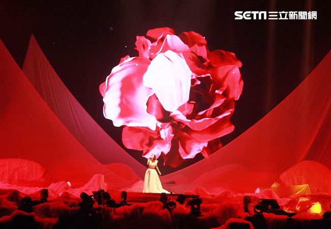 許茹芸「綻放的綻放的綻放」巡迴演唱台北小巨蛋開唱。（記者邱榮吉/攝影）