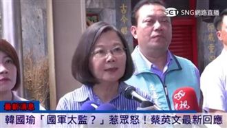 不妙？民調輸賴神　蔡英文面露無奈…