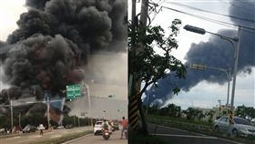 彰化線西工業區大火！濃厚黑煙狂竄「遮住半邊天」　路人嚇傻：夭壽(圖/爆料公社)