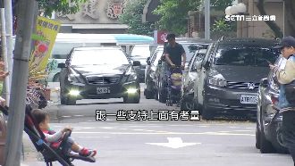 窄巷畫人行道減車禍　竟遭停車戶驅趕