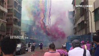 五彩霧空中轉圈　媽祖遶境廟方嘆罕見