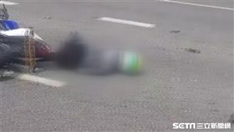 男無照騎重機上國道亡　疑北上趕考試