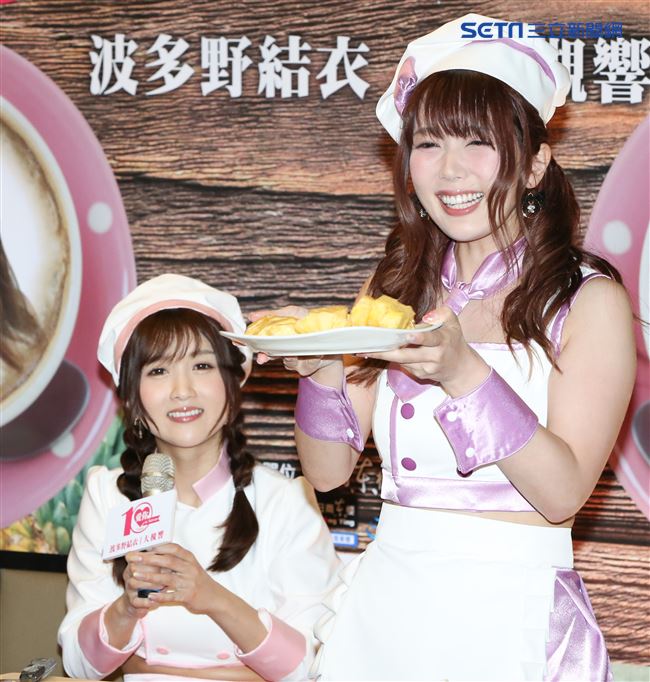 波多野結衣與大槻響來台舉辦出道10周年粉絲見面會。（記者林士傑/攝影）