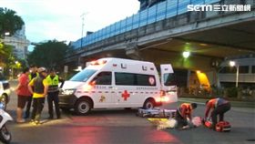 台北市郜姓男子撞死單車騎士，不但加速逃離現場，還找江姓小弟前來頂罪（翻攝畫面）