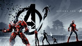 美國AMC戲院推出的IMAX獨家《復仇者聯盟4》海報。（圖／翻攝自漫威官方粉專）