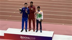 ▲陳傑在男子400公尺跨欄再添1面銀牌。（圖／中華田協提供）