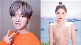 鹿晗、關曉彤。（圖／微博）