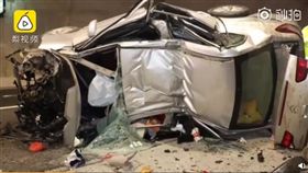 福建省三明市,手機,低頭,車禍（圖／翻攝自梨視頻）