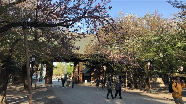 日靖國神社春祭　安倍率國會議員參拜