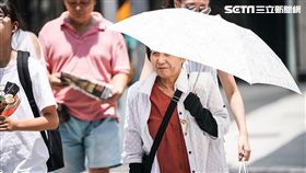 熱,炎熱,高溫,天氣,熱浪,中暑,曬傷,防曬 圖／記者林敬旻攝