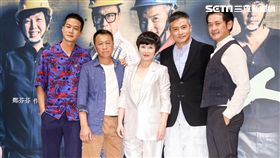 薛仕凌、苗可麗、游安順、李銘順、柯叔元出席《做工的人》舉行殺青暨卡司發佈記者會。（圖／記者林士傑攝影）